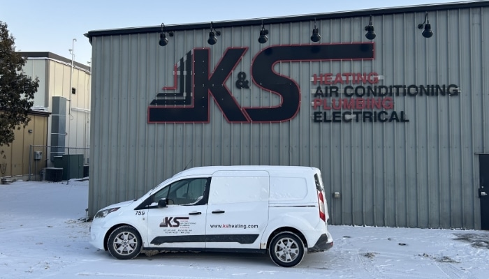K&s Truck With K&s Building K&s Truck With K&s Building