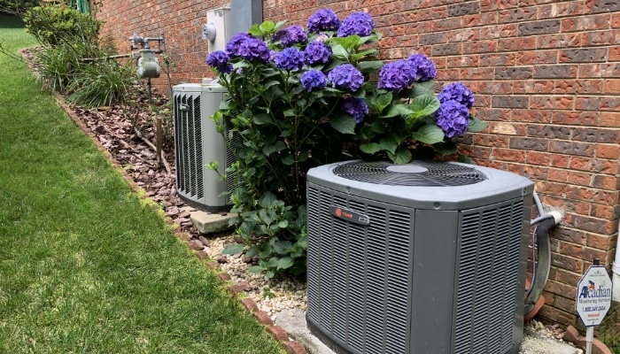 Two Heating And Air Trane Systems In Summer